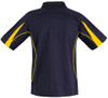 PS53 Winning Spirit Legend Mens Sport Polos Navy/Gold Back