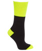 6WWS JBs Wear Work Socks 3 Pack Black/Lime