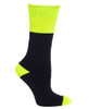 6WWS JBs Wear Work Socks 3 Pack Navy/Lime