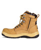 9F1 JBs Wear Roadtrain Zip Safety Boot Wheat Inside