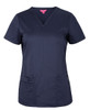 4SPT1 JB's Wear Ladies Premium Scrub Top Navy