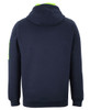 6CFH JB's Wear 350 Trade Hoodie Navy/Lime Back
