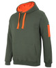 6CFH JB's Wear 350 Trade Hoodie Army/Orange Side