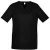 CST141LS Biz Care Womens Tokyo V-Neck Scrub Top Black Front