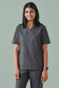 CST141LS Biz Care Womens Tokyo V-Neck Scrub Top Charcoal