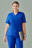 CST141LS Biz Care Womens Tokyo V-Neck Scrub Top Royal