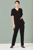 CST941LS Biz Care Womens Avery Easy V-Neck Scrub Top Black CST941LS Biz Care Womens Avery Easy V-Neck Scrub Top Black