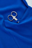 CST941LS Biz Care Womens Avery Easy V-Neck Scrub Top Electric Blue Left Pocket
