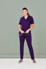 CSP047LL Biz Care Womens Riley Straight Leg Scrub Pant Purple
