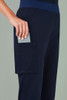 CSP047LL Biz Care Womens Riley Straight Leg Scrub Pant Midnight Navy Right