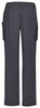 CSP944LL Biz Care Womens Avery Multi-Pocket Straight Leg Pant Charcoal Back