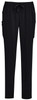 CSP943LL Biz Care Womens Avery Multi-Pocket Slim Leg Pant Black Front