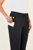 CL041LL Biz Care Womens Jane Ankle Length Stretch Pant Black Side