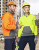 SW78 AIW Unisex Hi-Vis 1/4 Zip Premium Fleece Hoodie SW78 AIW Unisex Hi-Vis 1/4 Zip Premium Fleece Hoodie