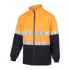 3007T WorKit Hi-Vis 2 Tone Zip Through Taped Fleece Jumper Orange/Navy 3007T WorKit Hi-Vis 2 Tone Zip Through Taped Fleece Jumper Orange/Navy