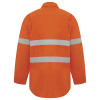 2808 WorKit Flarex PPE1 FR Inherent 155gsm Lightweight Taped Shirt Orange Back