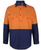 6HNRL JB's Wear Hi Vis Ripstop L/S Fishing Shirt Orange/Navy 6HNRL JB's Wear Hi Vis Ripstop L/S Fishing Shirt Orange/Navy
