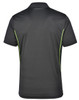 PS79 Winning Spirit Pursuit Polo Mens Charcoal/Lime Back