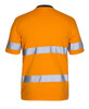 6DNTC JB's Hi Vis (D & N) Cotton T-Shirt Orange/Navy Back