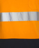 6DNTC JB's Hi Vis (D & N) Cotton T-Shirt Orange/Navy Fabric