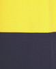 6HVTC JB's Hi Vis Crew Neck Cotton T-Shirt Yellow/Navy Fabric