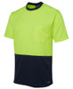 6HVT JB's Hi Vis Traditional T-Shirt Lime/Navy 6HVT JB's Hi Vis Traditional T-Shirt Lime/Navy