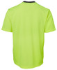 6HVT JB's Hi Vis Traditional T-Shirt Lime/Navy Back