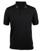 7S4P JB's Wear Podium 4 Stripe S/S Stretch Polo Black/Charcoal Front