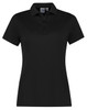 P206LS Biz Collection Womens Action Short Sleeve Polo Black P206LS Biz Collection Womens Action Short Sleeve Polo Black