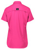 ZW765 Syzmik Workwear Womens Outdoor S/S Shirt Pink Back