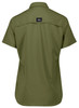ZW765 Syzmik Workwear Womens Outdoor S/S Shirt Army Back