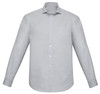 RS968ML Biz Corporates Mens Charlie Classic Fit Long Sleeve Shirt Silver Chambray