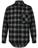 WT11 AIW Unisex classic Flannel Plaid Long Sleeve Shirt Black/Charcoal WT11 AIW Unisex classic Flannel Plaid Long Sleeve Shirt Black/Charcoal