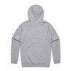 5102 AS Colour Mens Stencil Hood Grey Marle Back