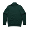 5125 AS Colour Mens Stencil Half Zip Crew Pine Green Back