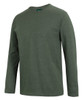 1LSNC Colour of Cotton Long Sleeve Non-Cuff Tee Army Marle Side