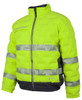 6DGJ JB's Wear Hi Vis D+N Graphene Puffer Jacket Lime/Charcoal Side