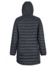 3APC1 JB's Wear Ladies Puffer Coat Black Hooded Back