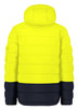 ZJ240 Syzmik Workwear Unisex Streetworx Hooded Puffer Jacket Yellow/Navy Back