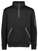 ZT665 Syzmik Workwear Unisex Streetworx Water Resistant 1/4 Zip Hoodie Black