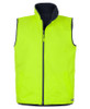 6HRV JBs Wear Hi Vis 4602.1 Reversible Vest Lime/Navy