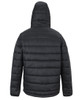 JB's Wear Urban Hooded Puffer Jacket 3AHU Black Back Hood Up