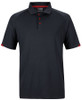 7STC JB's Wear Podium Contrast Stretch Polo Black /Red
