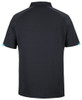7STC JB's Wear Podium Contrast Stretch Polo Black /Aqua Back