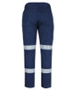6MTD1 JB's Wear Ladies Multi Pocket Stretch Twill Pant with Day Night Tape Navy Back