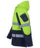 6DLZ JB's Wear Hi Vis Day and Night 450G Full Zip Shepherd Jacket Lime/Navy Sleeve