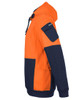6CHVH JB's Wear 350G Hi Vis Trade Hoodie Orange/Navy Sleeve