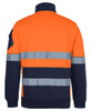 6DNVF JB's Wear 350G Hi Vis Day and Night Half Zip Trade Fleece Orange/Navy Back