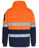 6DPFP JB's Wear 450G Hi Vis Pull Over Hoodie with Fragmented Tape Orange/Navy Back