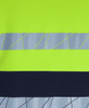 6DPFP JB's Wear 450G Hi Vis Pull Over Hoodie with Fragmented Tape Lime/Navy Fabric